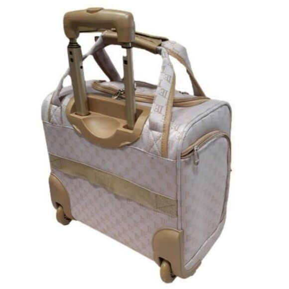 London Fog Signature Collection Under Seat Bag- Rose/Caramel - Picture 5 of 11